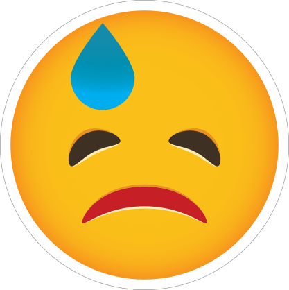 Phone Emoji Sticker Embarrassed