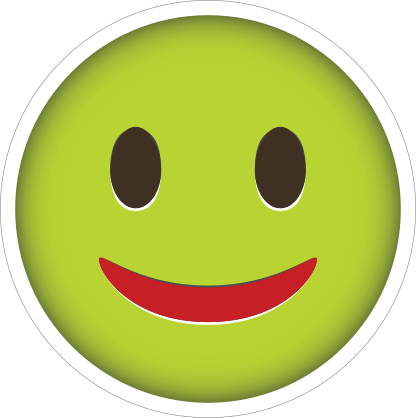 Phone Emoji Sticker Fairly Happy