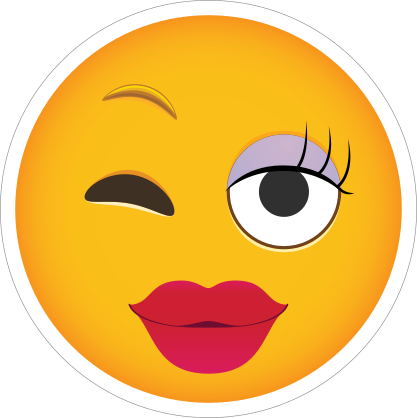 Phone Emoji Sticker Flirting