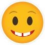 Phone Emoji Sticker Grinning