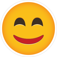 Phone Emoji Sticker Happy