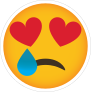Phone Emoji Sticker Heart Eyes Heartbroken