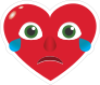 Phone Emoji Sticker Heart Face Crying