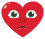 Phone Emoji Sticker Heart Face Sad