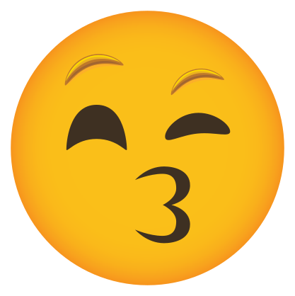 Phone Emoji Sticker Kissy Face