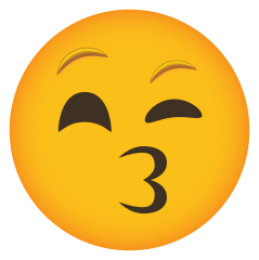 Phone Emoji Sticker Kissy Face