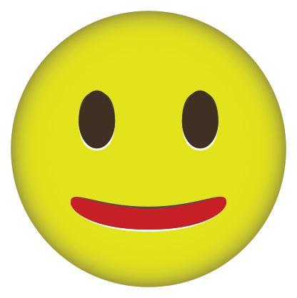 Phone Emoji Sticker Moderately Happy