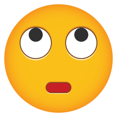 Phone Emoji Sticker Rolling Eyes