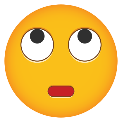 Phone Emoji Sticker Rolling Eyes