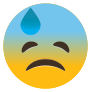 Phone Emoji Sticker Sad Embarrassed