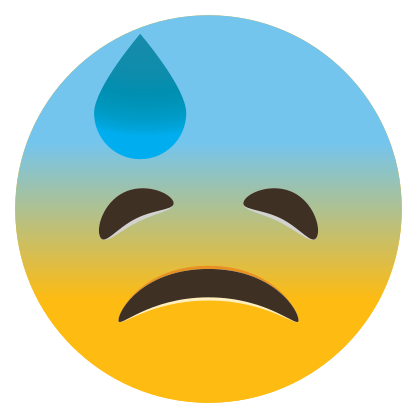 Phone Emoji Sticker Sad Embarrassed
