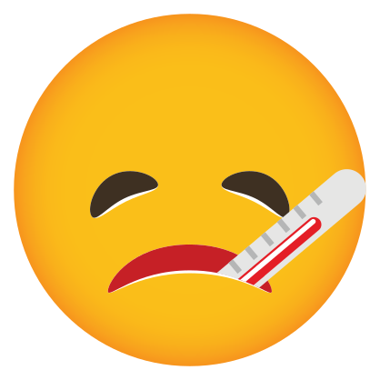 Phone Emoji Sticker Sick