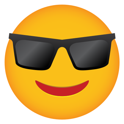 Phone Emoji Sticker Sunglasses