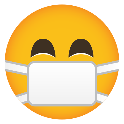 Phone Emoji Sticker Surgical Mask