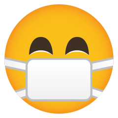 Phone Emoji Sticker Surgical Mask