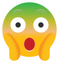 Phone Emoji Sticker Surprised Green In the Face