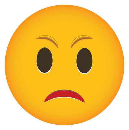 Phone Emoji Sticker Upset