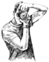 Photographer Sketch Sticker