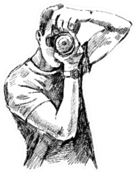 Photographer Sketch Sticker