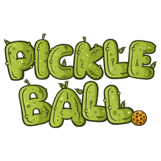 Pickle Ball Letters Sticker