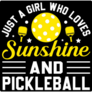Pickleball And Sunshine Girl Sticker
