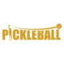 Pickleball Gold Swoosh Sticker
