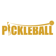 Pickleball Gold Swoosh Sticker