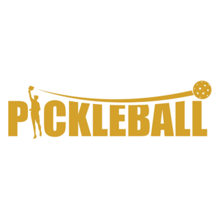Pickleball Gold Swoosh Sticker