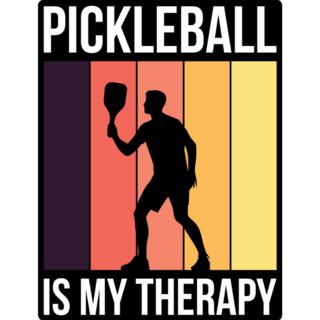 Pickleball Is My Therapy Sticker