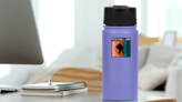 Pickleball King Sticker on a Water Bottle (New) example
