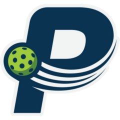 Pickleball Letter P Swoosh Sticker