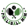Pickleball Mom With Paddles Sticker