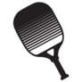 Pickleball Paddle Black Sticker
