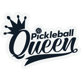 Pickleball Queen Text Sticker