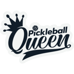 Pickleball Queen Text Sticker