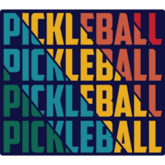 Pickleball Rainbow Sticker