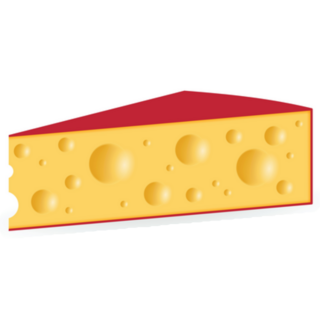 Piece Of Cheese With Holes, Snack sticker 