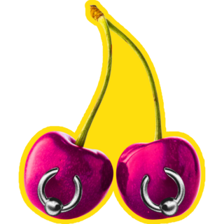Pierced Cherries Sticker