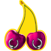 Pierced Cherries Sticker