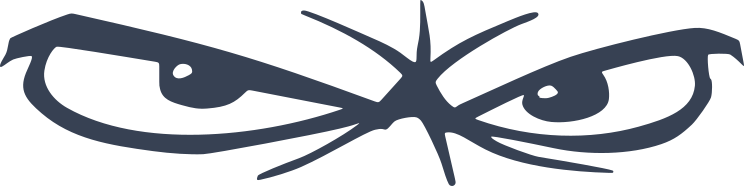 Piercing Eyes Sticker