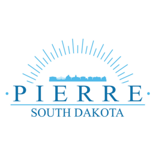 Pierre South Dakota Blue Line Sticker