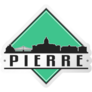 Pierre, South Dakota, USA Adventure Landscape Sticker