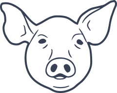 Pig Face Sticker