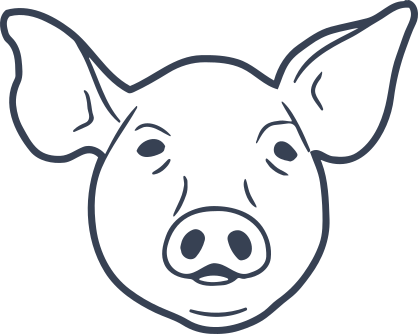 Pig Face Sticker