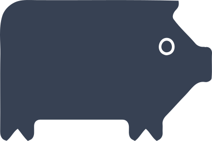 Pig Facing Right Sticker