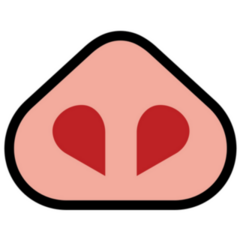 Pig Nose Flat Icon Sticker