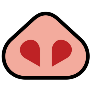 Pig Nose Flat Icon Sticker