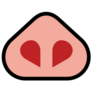 Pig Nose Flat Icon Sticker