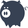 Piggy Bank Shape Sticker