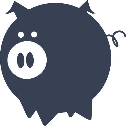 Piggy Bank Shape Sticker
